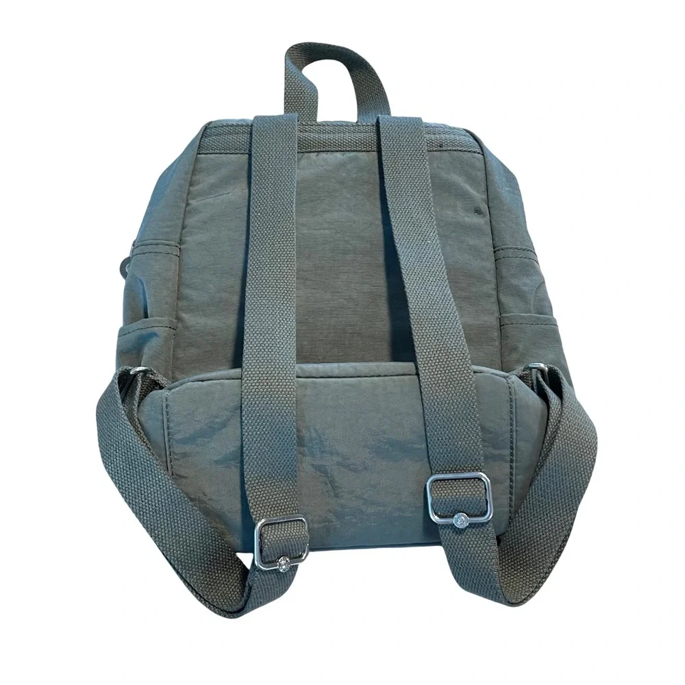 Kipling Seoul Small Backpack Women Small Blue Green‎ Crinkle Nylon Gorpcore Bag